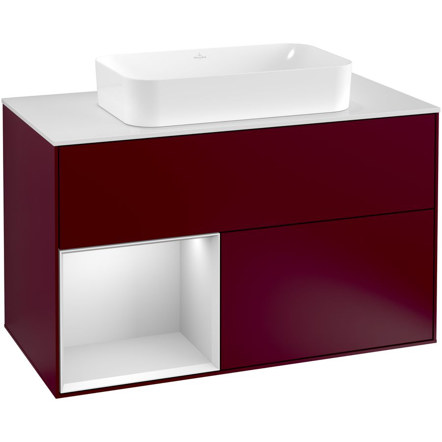 Wastafelonderkast Finion 1000x603x501mm Peony Matt Lacquer F241MTHB