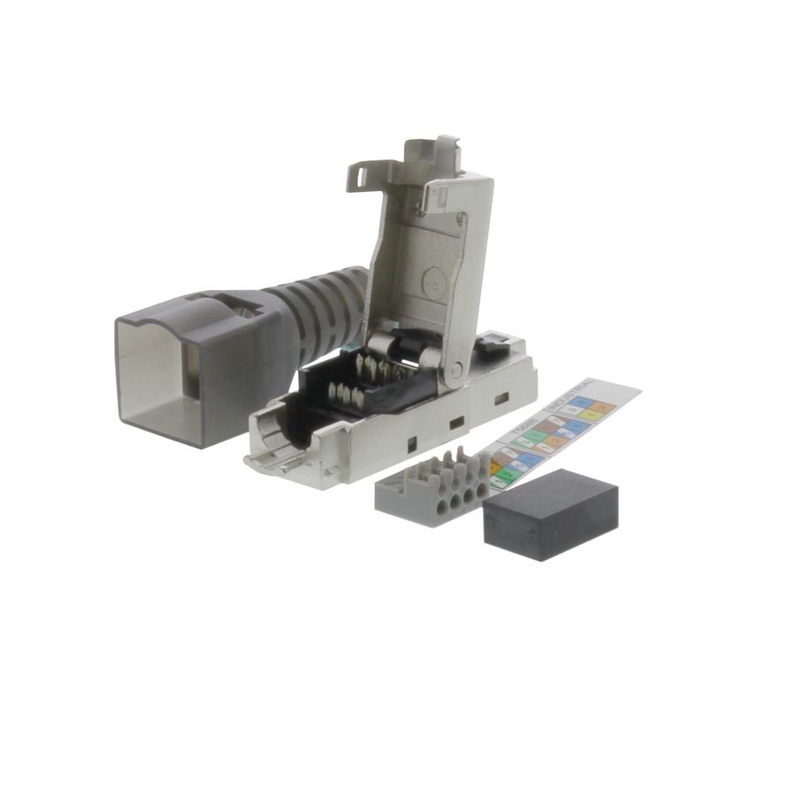 Modulaire connector ronde kabel 6A UTP PoE 1,5A RJ45-C6-STP