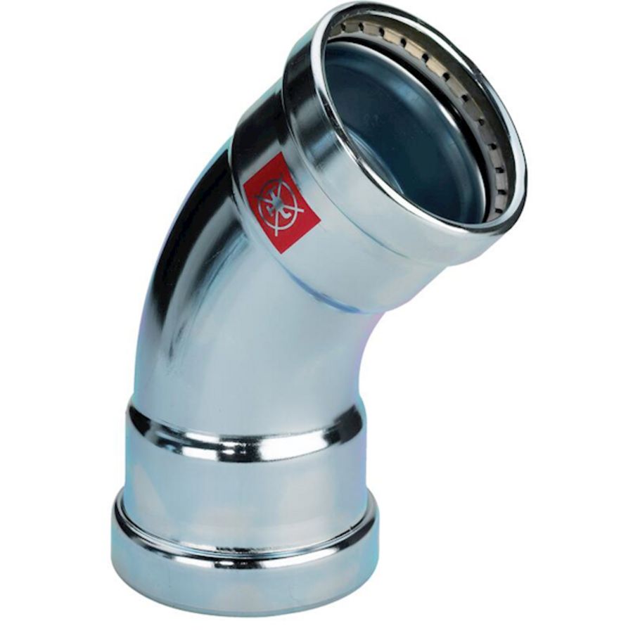 Bochtkoppeling persaansluiting 45° PRESTABO-xl 64x64mm 1126