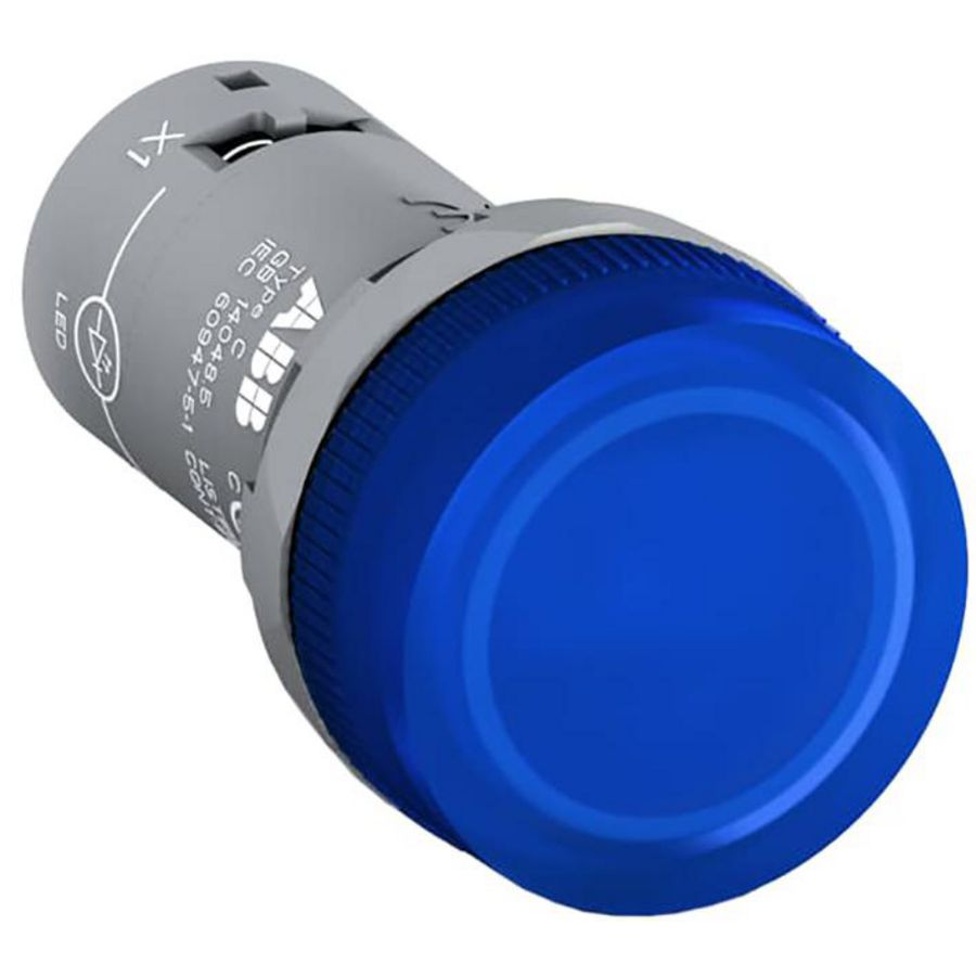Armatuur blauw compleet excl. lamp max. 240v, 3w