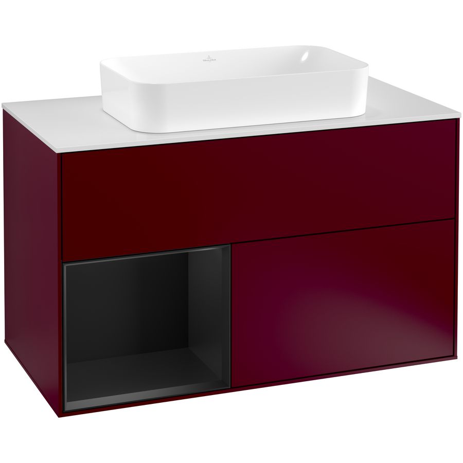 Wastafelonderkast Finion 1000x603x501mm Peony Matt Lacquer F241PDHB