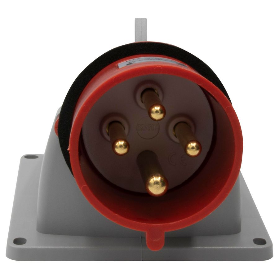 Toestelcontactstop 400V 32A 4P IP44 rood P17 Tempra