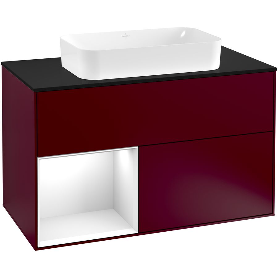 Wastafelonderkast Finion 1000x603x501mm Peony Matt Lacquer F242GFHB