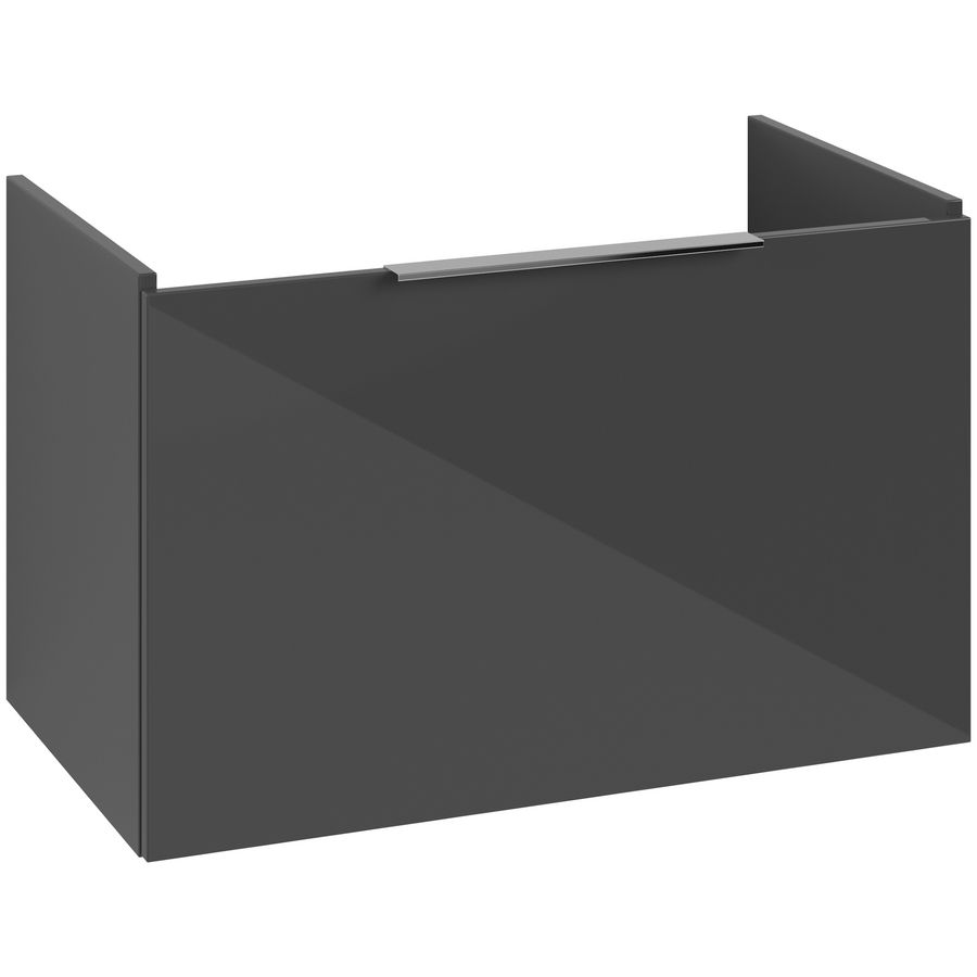 Wastafelonderkastkast ARCHITECTURA 750x470x420mm Grey greep alu. glans
