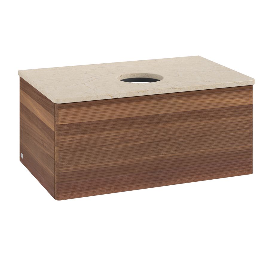 Wastafelonderkast Antao 800x360x500mm Warm Walnut K30113HM