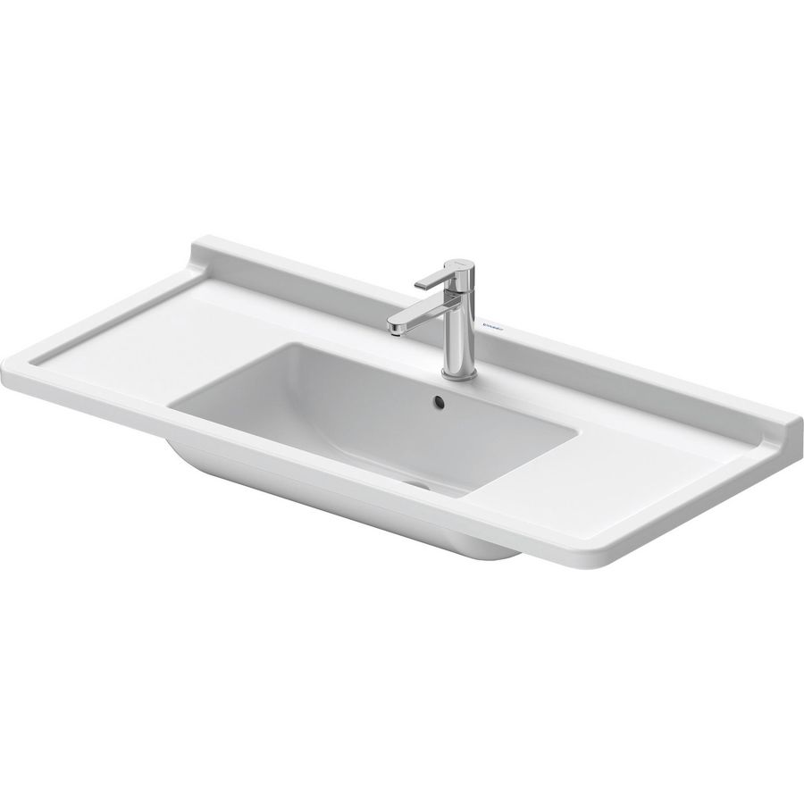 STARCK 3 #030410 wastafel 1050mm wit met kraangat met overloop