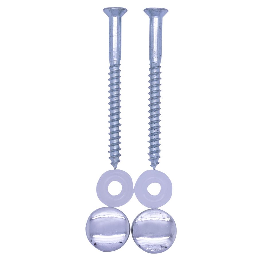 Set a 2st. potschroeven houtschroef DIN97 6x60mm incl. chroom kap