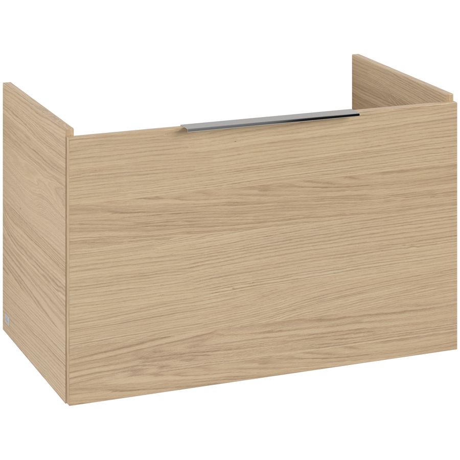 Wastafelonderkastkast ARCHITECTURA 750x470x420mm Nordic Oak greep alu. glans