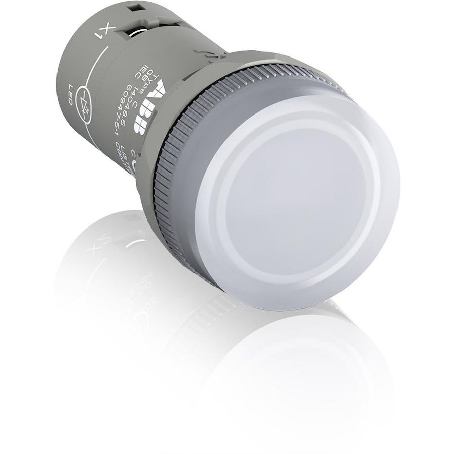 Compact signaallamp transparant incl. led 230V AC 60V anti