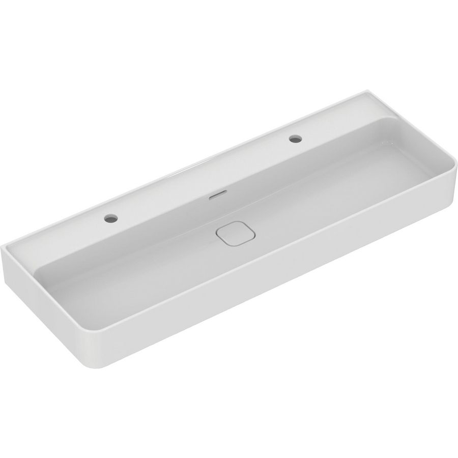 Strada II wastafel 120 white 2 kg onderzijde geslepen