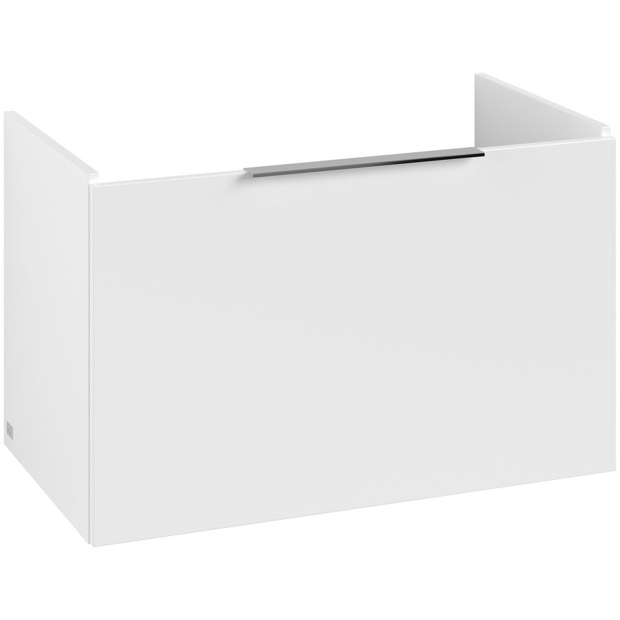 Wastafelonderkastkast ARCHITECTURA 750x470x420mm wit mat greep alu. glans