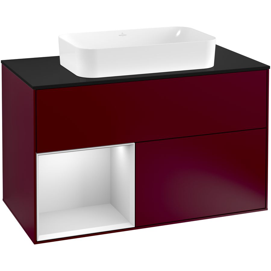 Wastafelonderkast Finion 1000x603x501mm Peony Matt Lacquer F242MTHB