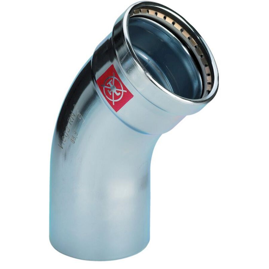 Insteekbocht persaansluiting 45° PRESTABO-XL 88,9xspie 88,9mm1126.1XL