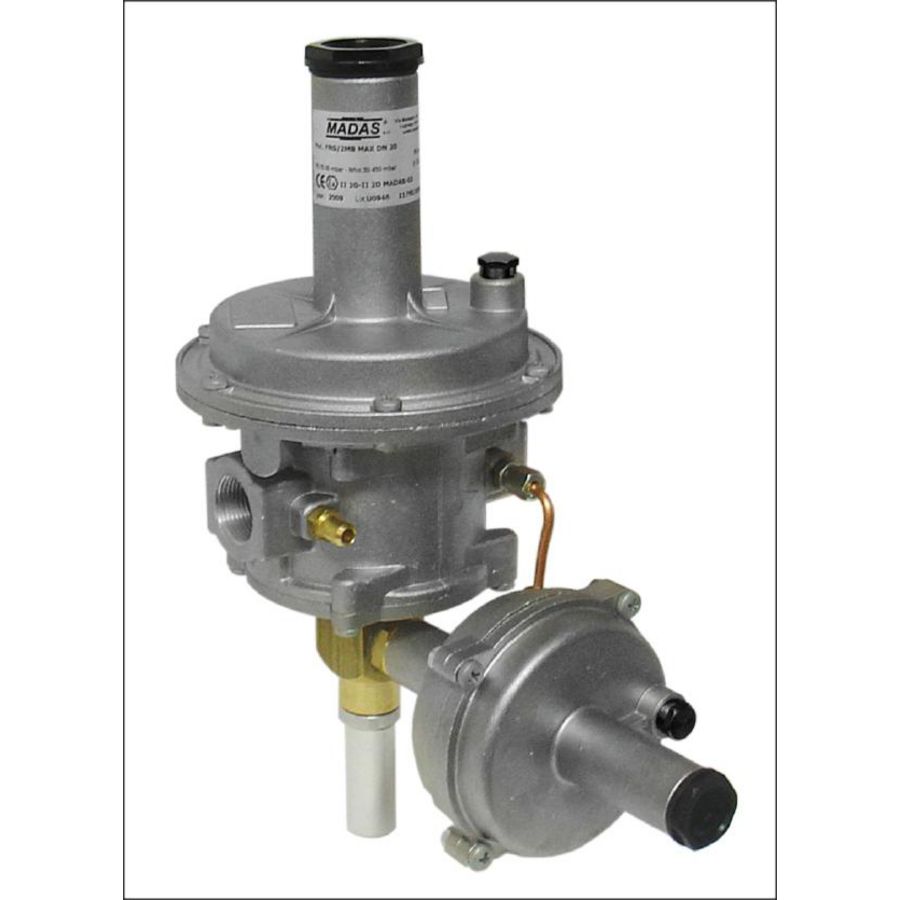 Regelaar + SSV Madas 1" FRG/2MB Pmax=1bar Pu=30 mbar