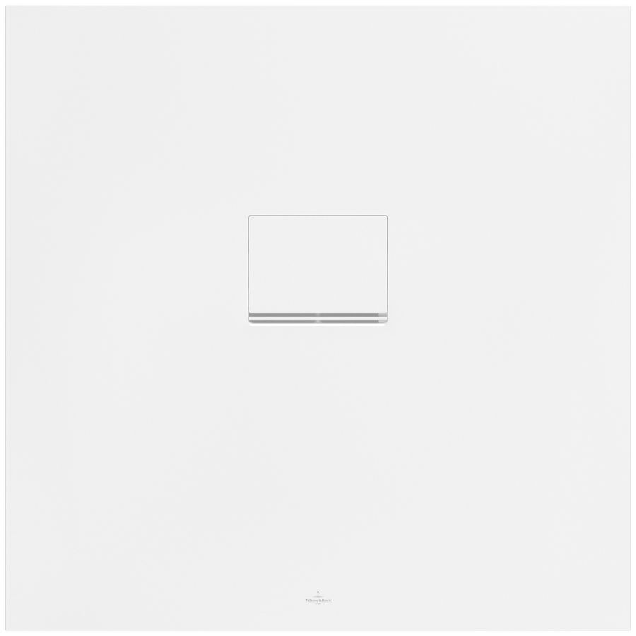 Douchebak Squaro Infinity 900x900mm Quaryl met afvoerkap Ston.wit