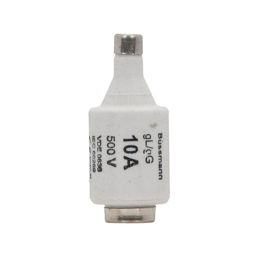 Zekering laagspanning 10A AC 500V D2 gL/gG IEC traag VVE=5