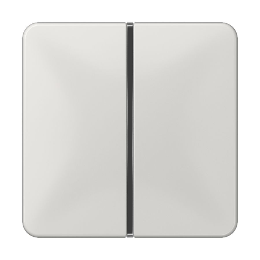 Tastafdekking 1-voudig compleet CD lichtgrijs KNX