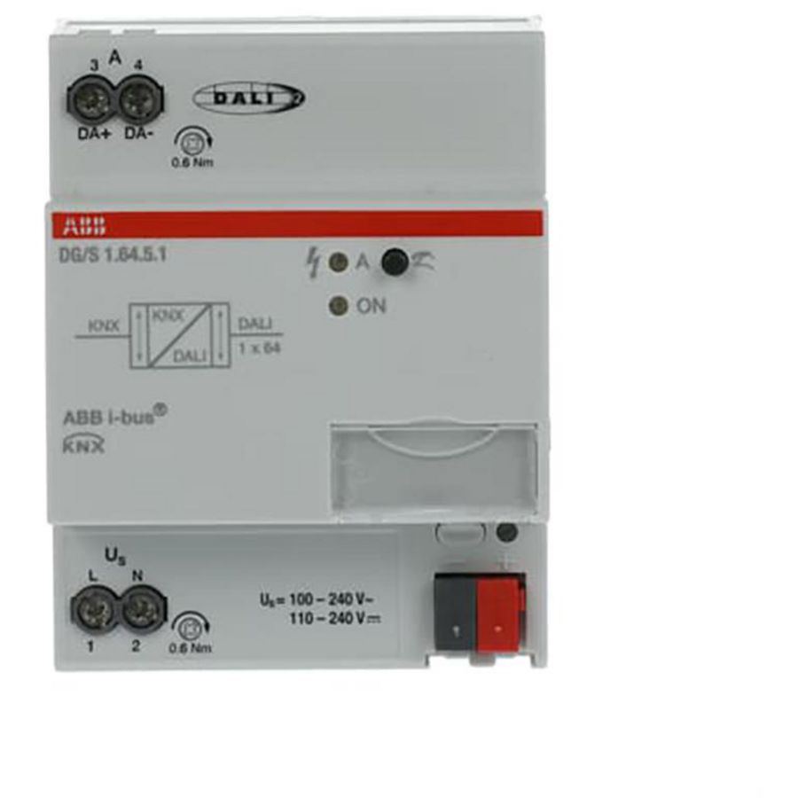 DALI Gateway Colour KNX 1-voudig 64 ballasten (DG/S1.64.5.1)
