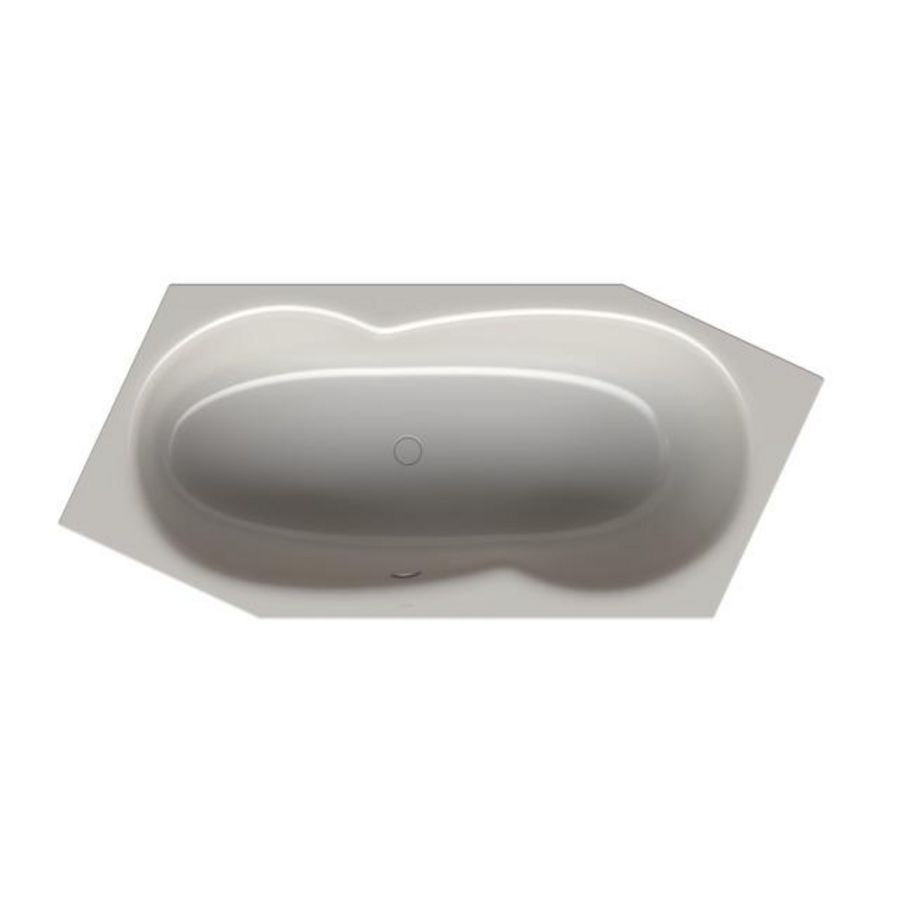 Bad BetteMetric 2060x900mm voeteind links ovlp voor Silver