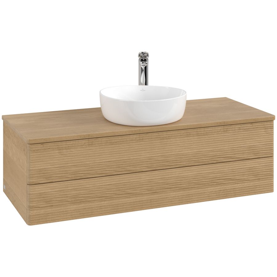 Wastafelonderkast Antao 1200x360x500mm Honey Oak K21151HN