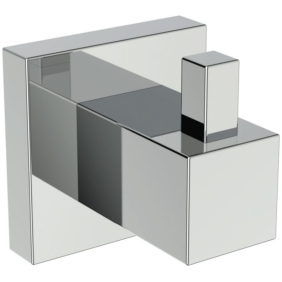 IOM square handdoekhaak enkel chroom