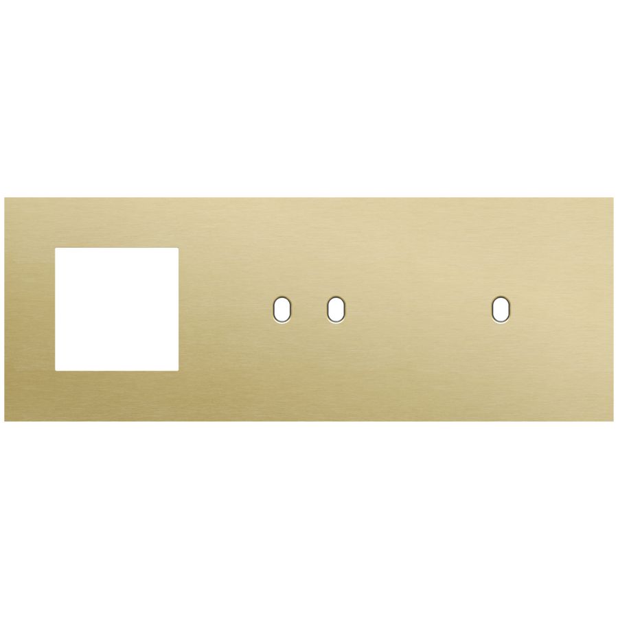 Afdekplaat 3-voud horiz. 71mm centerafst. 227-57722