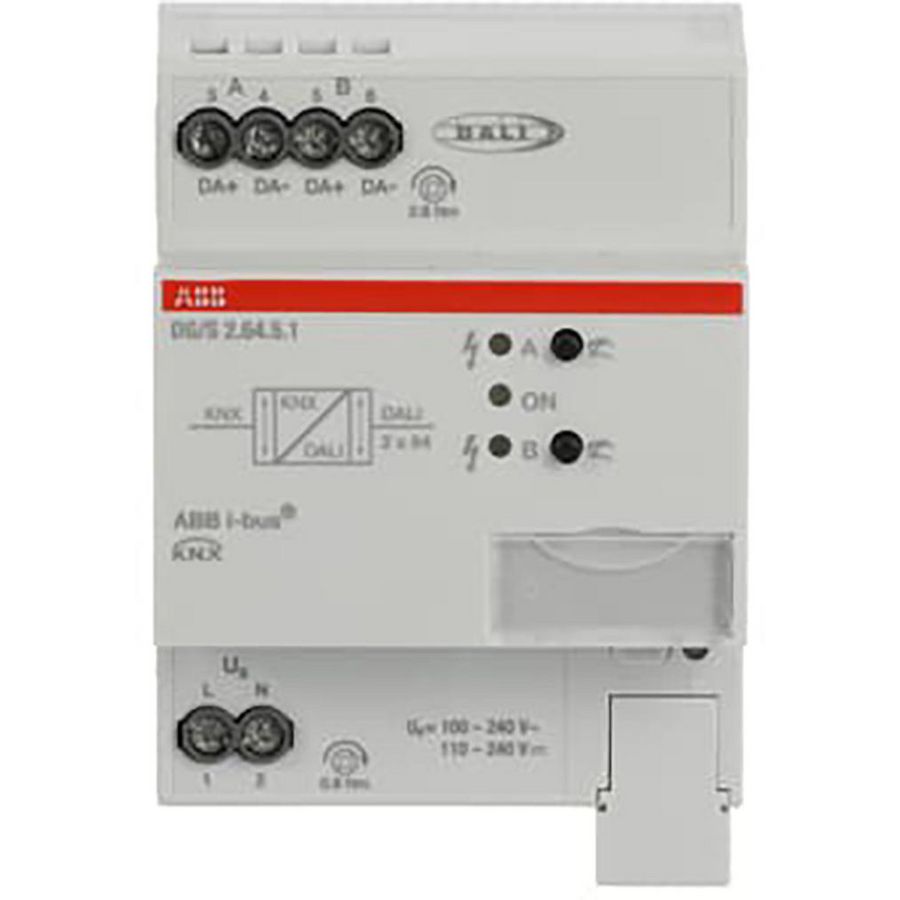 DALI Gateway Colour KNX 2-voudig 2x 64 ballasten (DG/S2.64.5.1)