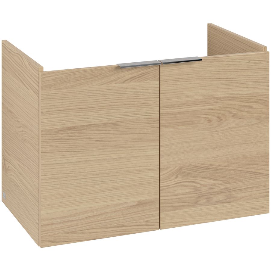 Wastafelonderkastkast ARCHITECTURA 750x520x420mm Nordic Oak greep alu. glans