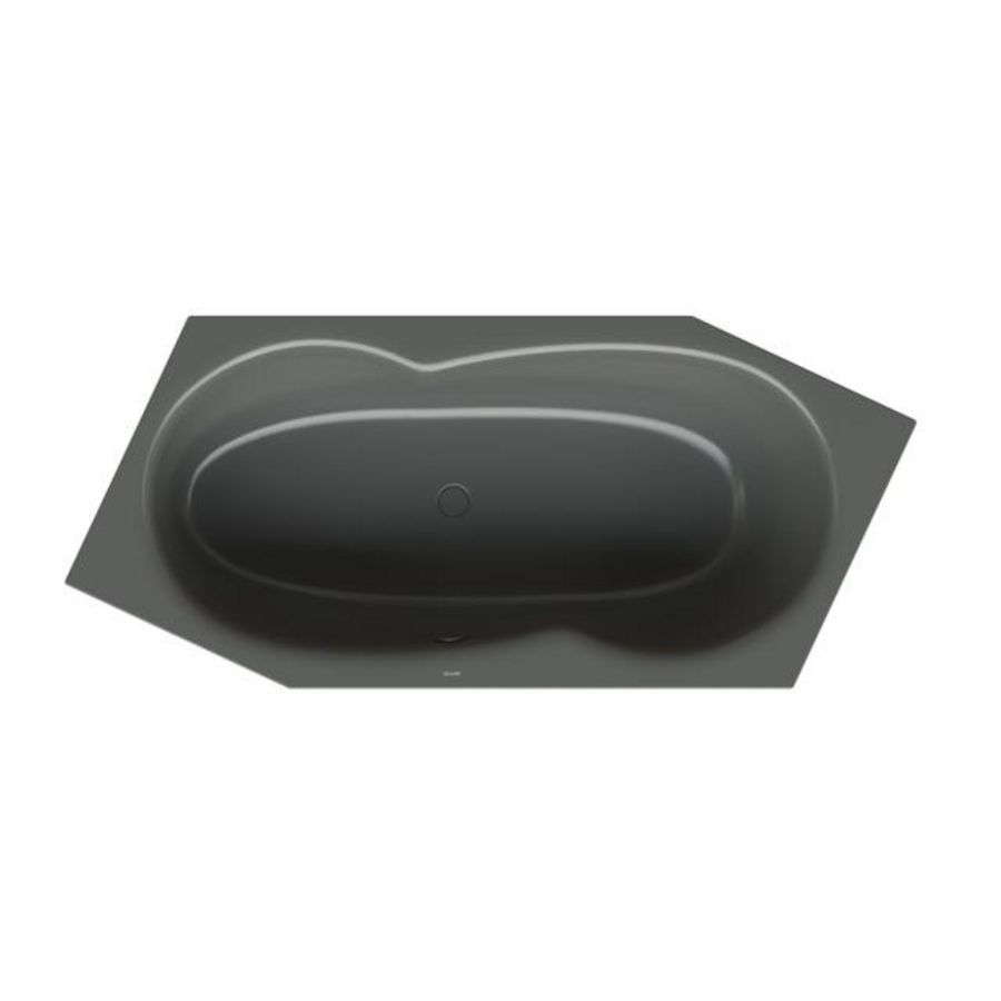 Bad BetteMetric 2060x900mm voeteind links ovlp voor Smoke