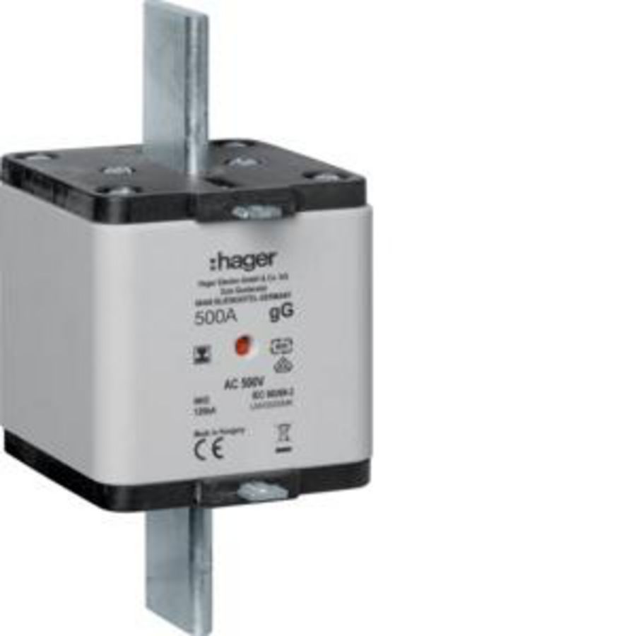 Mespatroon NH3 500A  500V gG combimelder geisoleerd