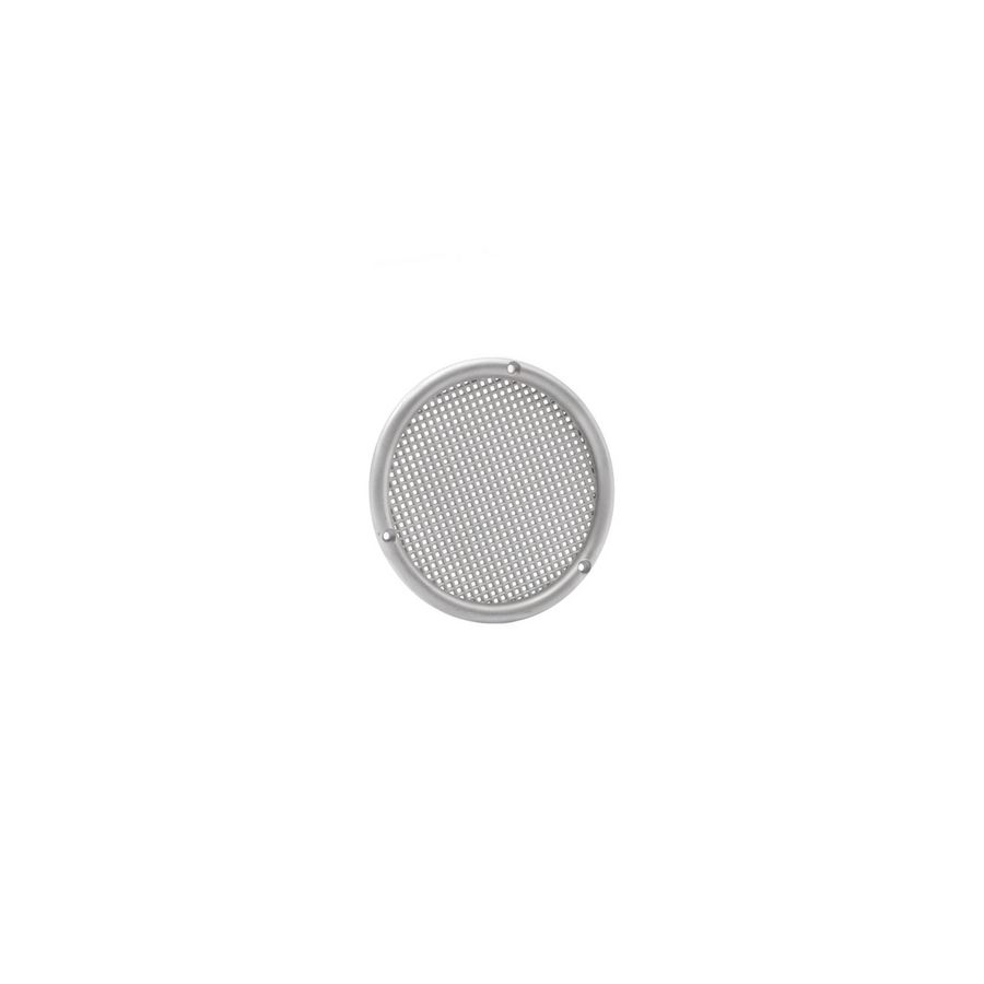 Ventilatierooster kunststof Ø73mm vlak aluminium
