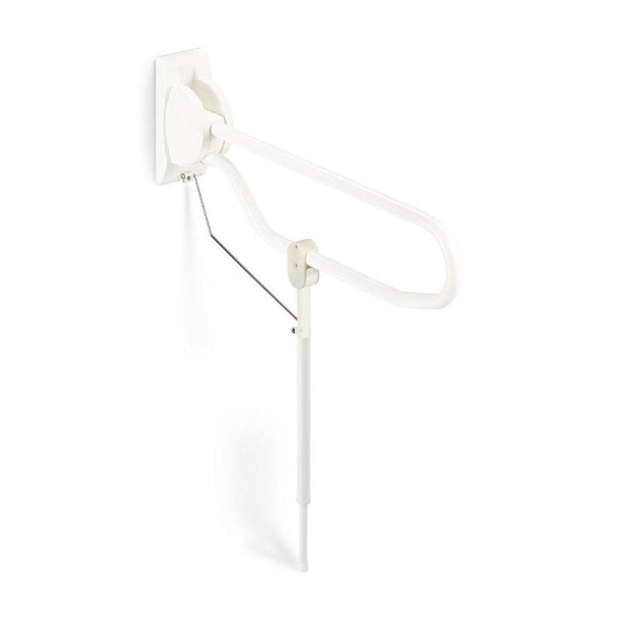 PROMO Hulppootset v. beugel opklapbaar 700-850mm staal gecoat wit (LI2614.3001-02)