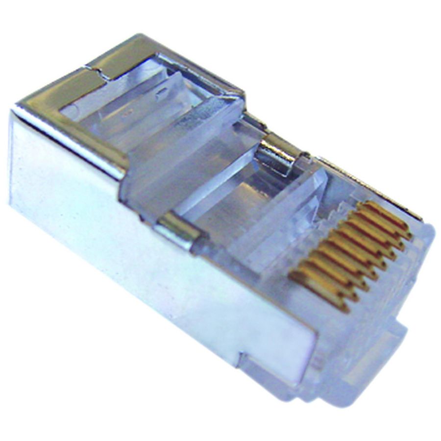 Kist a 25st. Connector 8p8c RJ45rsc rond soepele kabel