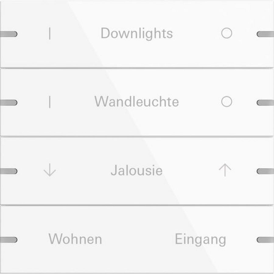 Wippenset 4-voudig indiv. tastsens.4.95 alum.zuiver wit(gel.)