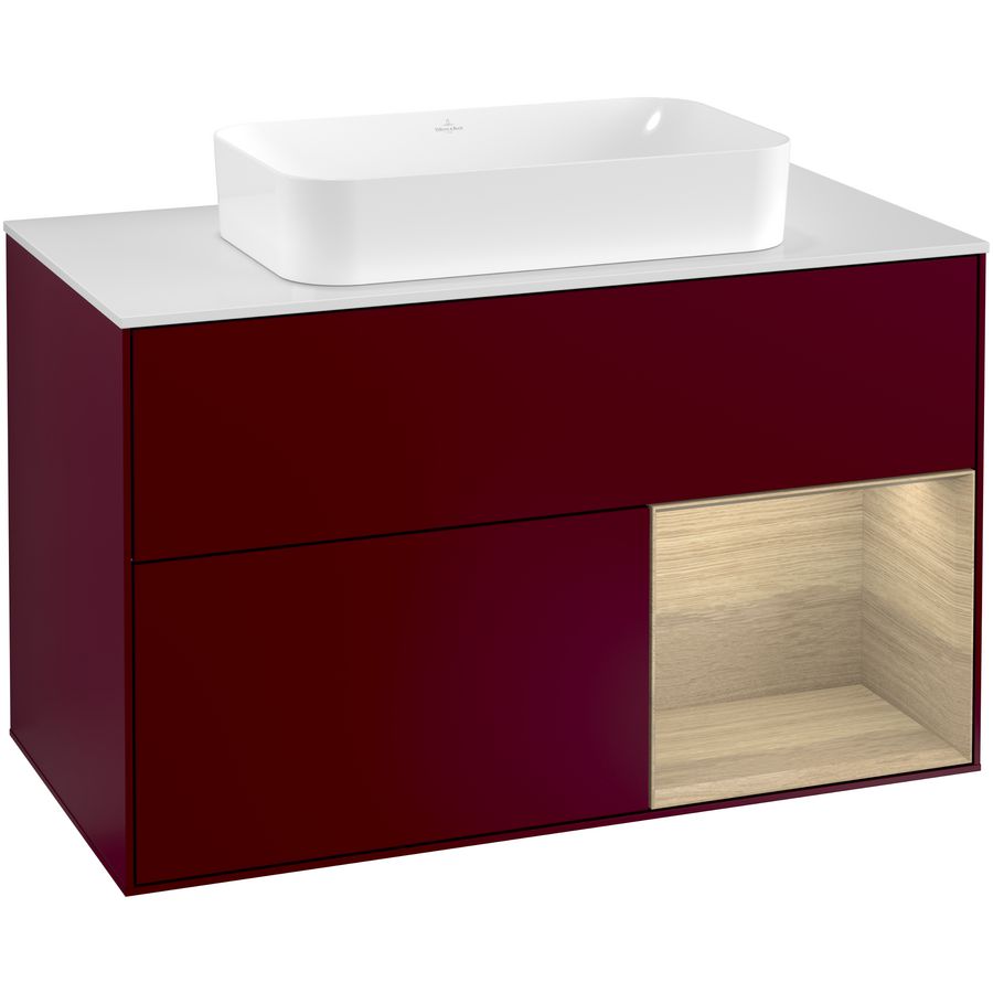 Wastafelonderkast Finion 1000x603x501mm Peony Matt Lacquer F251PCHB