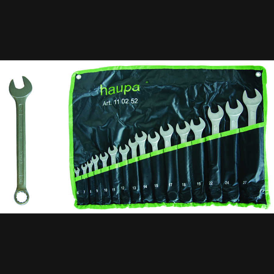 Ring-steeksleutelset 16-delig