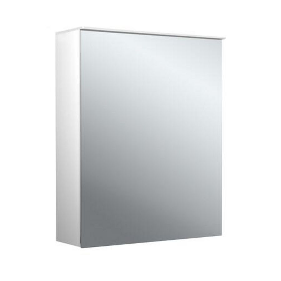 Led-spiegelkast Pure-2 Design 600mm aluminium opbouw 1 deur H=711mm