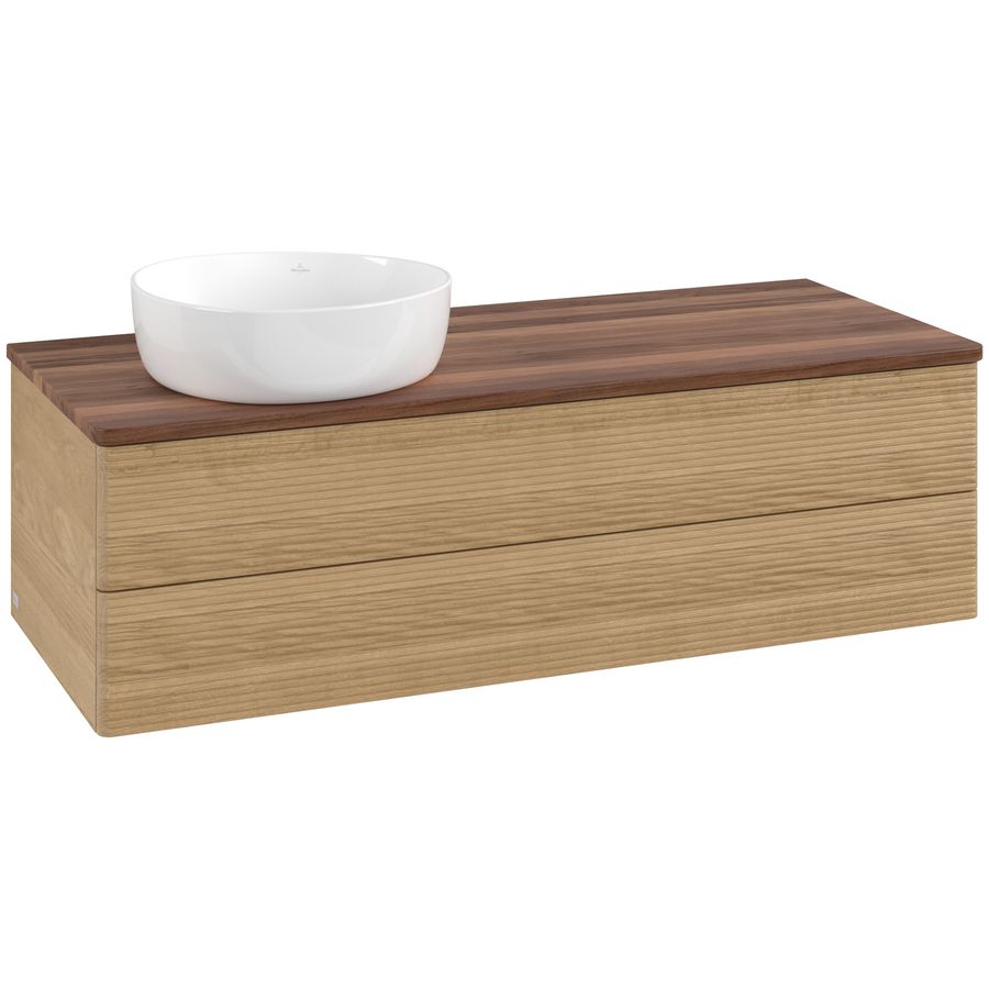 Wastafelonderkast Antao 1200x360x500mm Honey Oak K22112HN