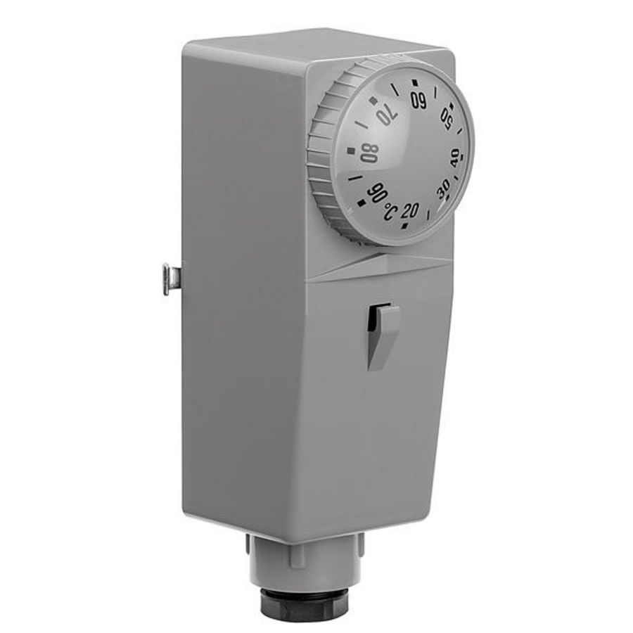 Aanlegthermostaat 20-90°C.