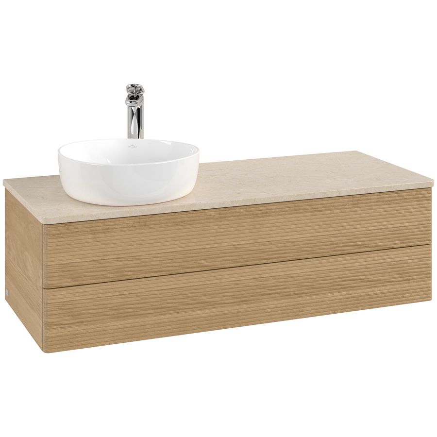 Wastafelonderkast Antao 1200x360x500mm Honey Oak K22153HN