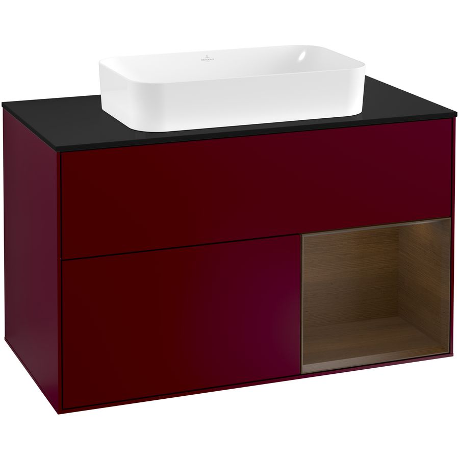 Wastafelonderkast Finion 1000x603x501mm Peony Matt Lacquer F252GNHB