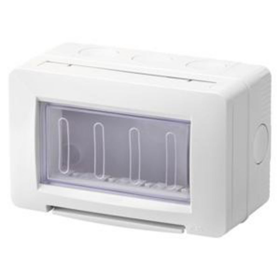 ZELFDRAGENDE LEGE CONTAINER-WATERDICHT IP55 4 GANG-GRIJS