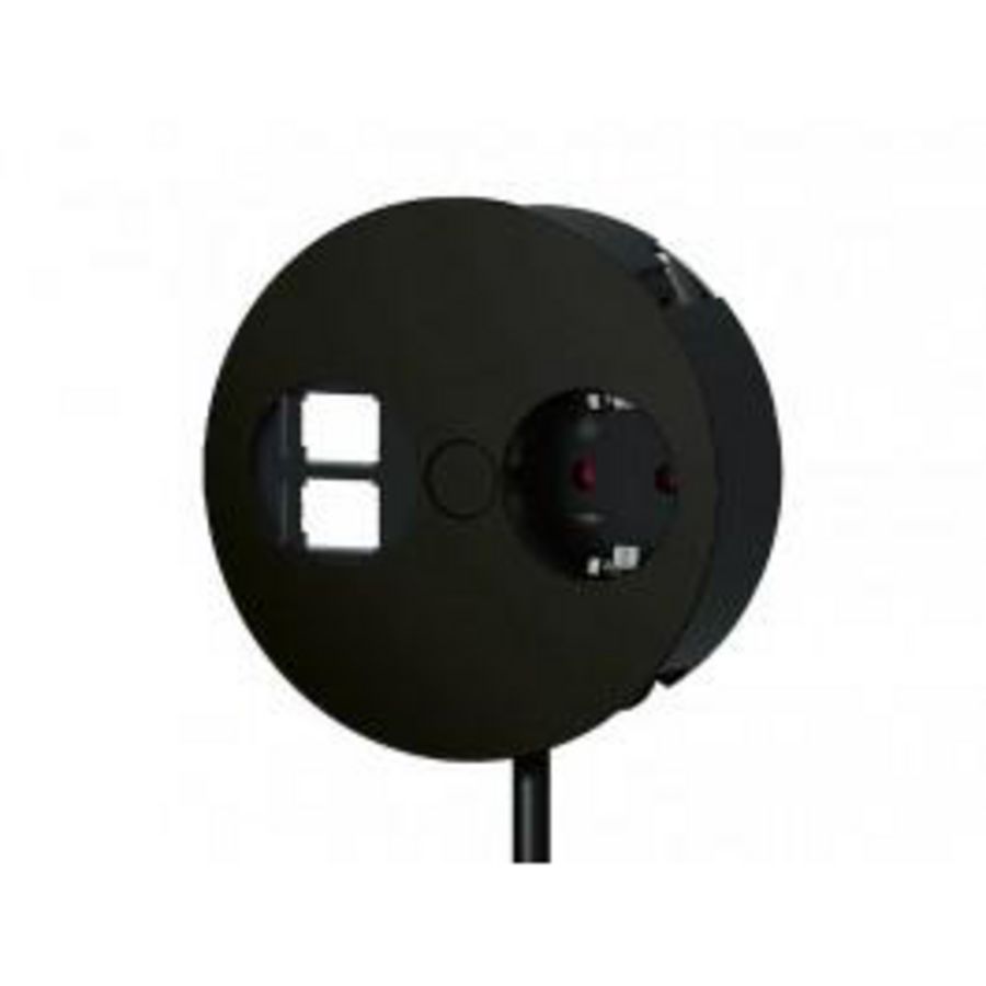 Twist 1x 230V RA 2x keystone uitsparing 0,2m GST o.g. zwartm