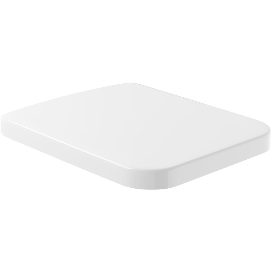 Architectura closetzitting met deksel wit RVS scharn. softcl