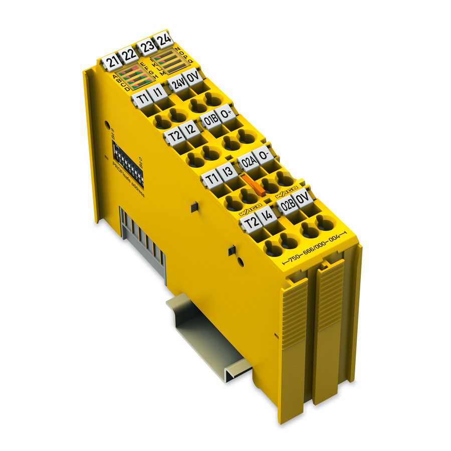 Veilige digitale in-/uitgang 4/2 kanalen DC 24V 10 A