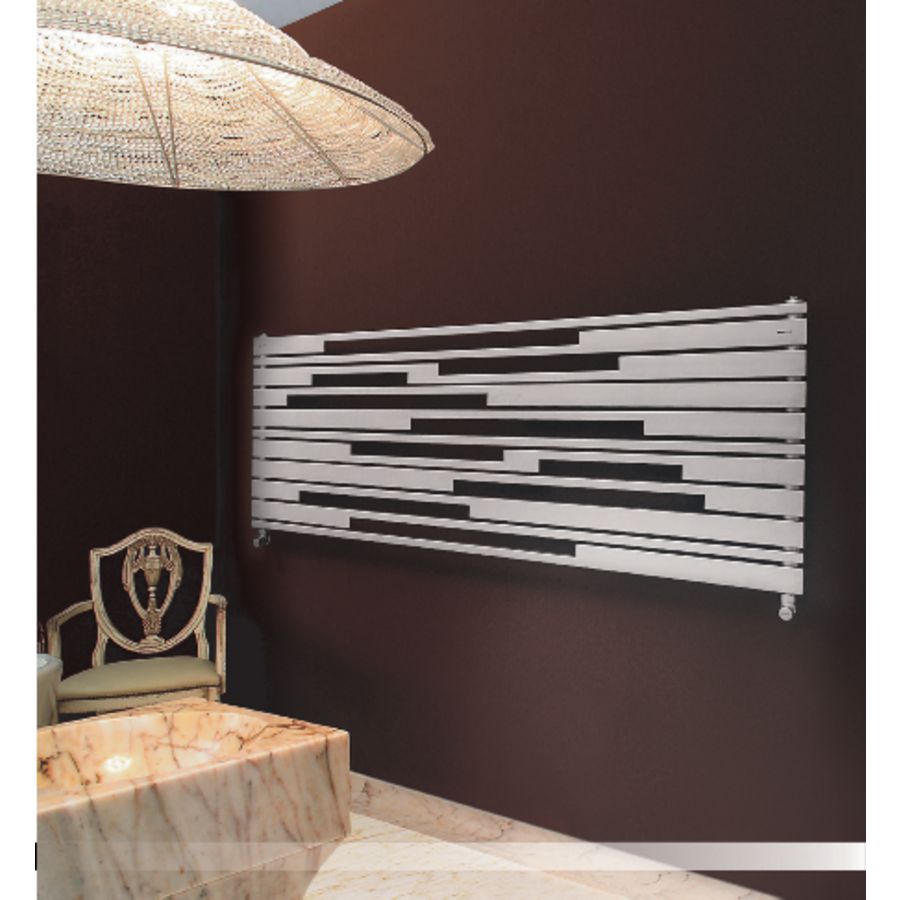 Designradiator Stradivari 570x1600x40 horizontaal RVS satin 656W