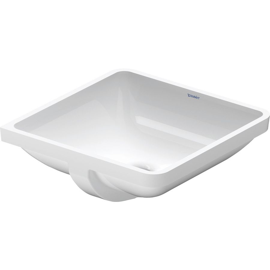 STARCK 3 #030543 inbouwwastafel 465mm wit zonder kraangat met overloop