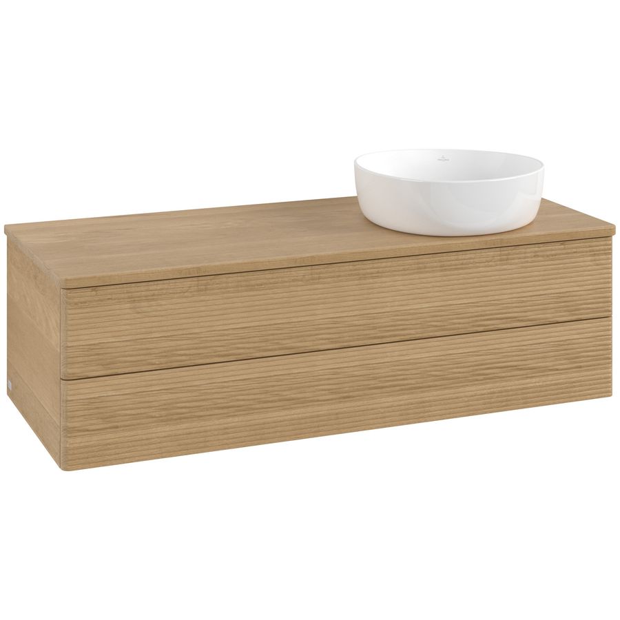 Wastafelonderkast Antao 1200x360x500mm Honey Oak K23111HN