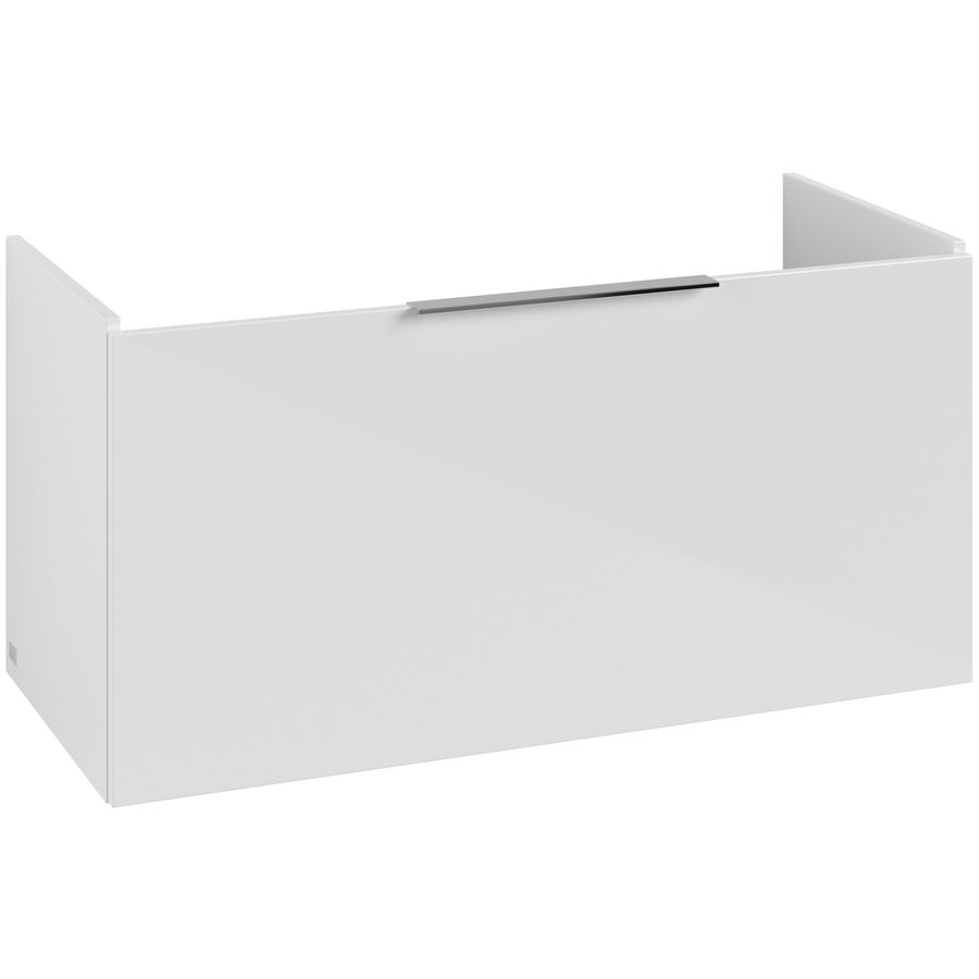 Wastafelonderkastkast ARCHITECTURA 950x470x420mm White greep alu. glans