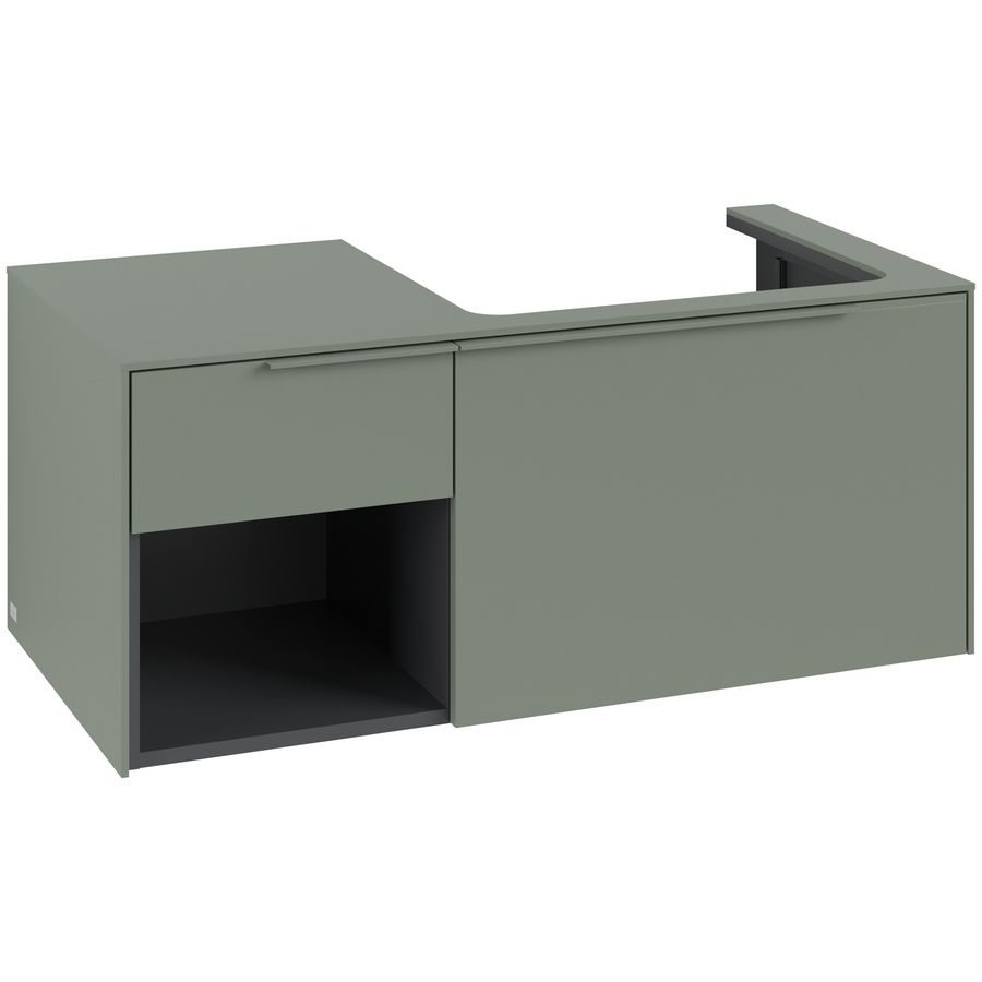 Wastafelonderkastkast SUBWAY 3.0 1001x422,5x516mm Soft Green C571L2AF greep monochroom